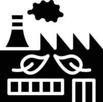 Grün Fabrik Vektor Symbol Stil