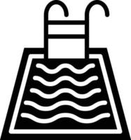 Schwimmen Schwimmbad Vektor Symbol Stil