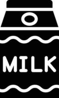 Milch Karton Vektor Symbol Stil