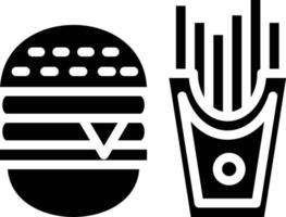 schnell Essen Vektor Symbol Stil