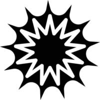 Explosion Vektor Symbol Stil