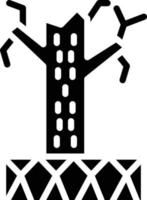 Desertifikation Vektor Symbol Stil