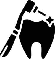 Dental Reinigung Vektor Symbol Stil