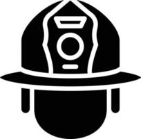 Feuerwehrmann Helm Vektor Symbol Stil