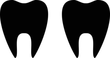 Zähne Vektor Symbol Stil