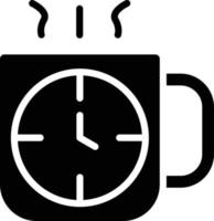 Kaffee Zeit Vektor Symbol Stil