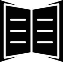 öffnen Buch Vektor Symbol Stil