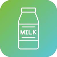 Milch Flasche Vektor Symbol Stil