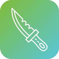 Tauchen Messer Vektor Symbol Stil