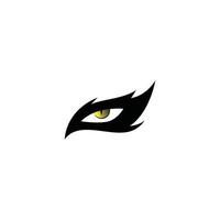 Auge Tierjäger Raubtier Logo vektor