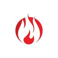 Feuerflamme Logo Design Vektor Vorlage