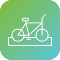 cykel körfält vektor ikon stil