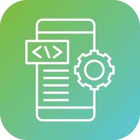 App Entwicklung Vektor Symbol Stil