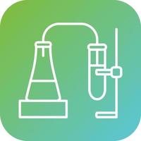 chemisch Experiment Vektor Symbol Stil