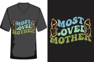 mor dag retro t-shirt design vektor, mammas dag tshirt design, mors tshirt design, mamma tshirt design, mamma tshirt, vektor, tshirt, tees, mönster, slogan t skjorta, familj, typografi, vintage vektor