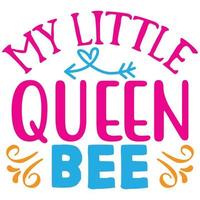 min liten drottning bi vektor