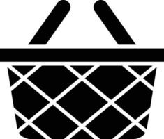 vektor design picknick korg ikon stil
