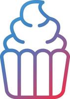 Vektor Design Cupcake Symbol Stil