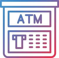 Vektor Design Geldautomat Maschine Symbol Stil