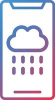 Vektor Design Wetter App Symbol Stil