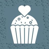 Cupcake-Vektor-Symbol vektor