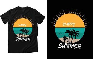 sommar t-shirt design vektor