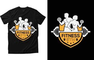 fitness t-shirt design vektor