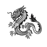 asiatisk drake illustration vektor