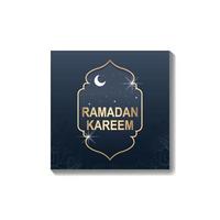 Ramadan kareem Sozial Medien kostenlos Vorlage Design. vektor