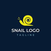 kreativ och unik färgrik snigel och snigel skal djur- mall logotyp design. vektor