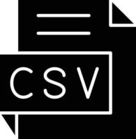 vektor design csv ikon stil