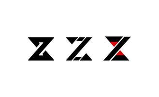 Buchstabe initial z Monogramm Logo Design Vektor