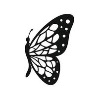 Schmetterling Symbol isoliert auf Weiß Hintergrund vektor