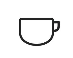 trinken Tasse Symbol isoliert auf Weiß Hintergrund vektor