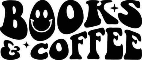 Bücher und Kaffee Design vektor