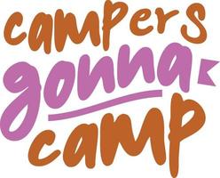 retro Camping T-Shirt Design, wellig T-Shirt Design vektor