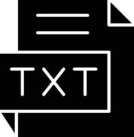 Vektor Design TXT Symbol Stil