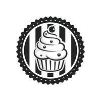 muffin logotyp design vektor illustration