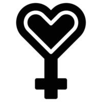 Symbol für weibliches Geschlecht vektor