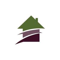 Haus Hausbau Immobilien Immobilien Design-Vorlage vektor