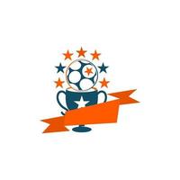 Fußball Fußball Abzeichen Logo Design Vorlagen Sport Vektor