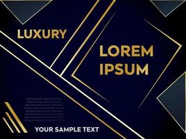 Gradient golden Luxus Banner Vektor Hintergrund