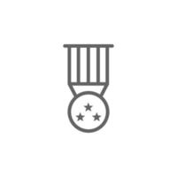 medalj, tilldela, USA vektor ikon