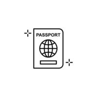 Reisepass, Flughafen Vektor Symbol