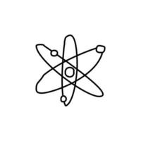 atomar Elemente skizzieren Vektor Symbol