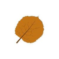 Herbst braun Farbe Blatt Vektor Symbol