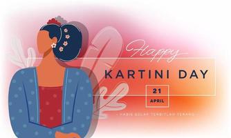 Happy Kartini Day Feier vektor