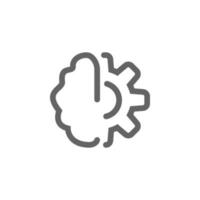 Gehirn Ausrüstung Vektor Symbol