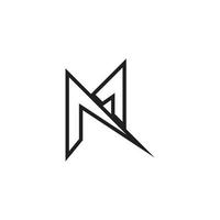 m Brief Logo Design Vektor Vorlage