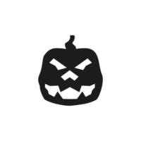 Kürbis Halloween Silhouette Vektor Symbol